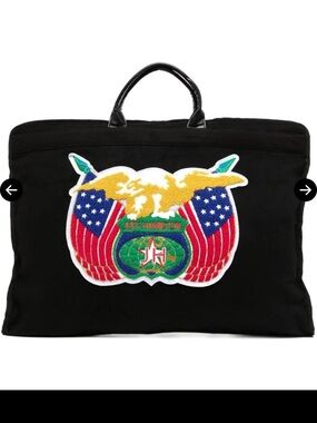 JEFF HAMILTON Logo Embroidered Travel/Garment Carryall Bag